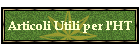 Articoli Utili per l'HT